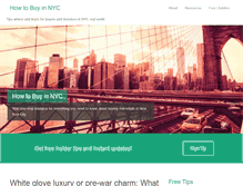 Tablet Screenshot of howtobuyinnyc.com